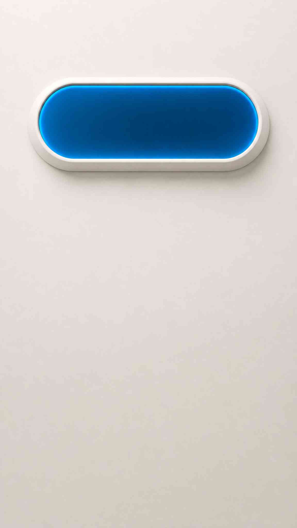 Minimalist Blue Glowing Capsule 4K Wallpaper