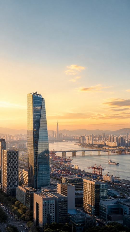 Korean Economy Growth Seoul Cityscape - 4K Wallpaper