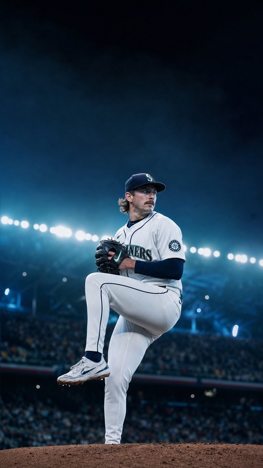 Bryce Miller Mariners 4K Mobile Wallpaper
