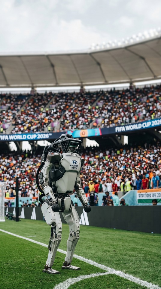 FIFA World Cup 2026 Atlas Humanoid Robot - 4K Wallpaper