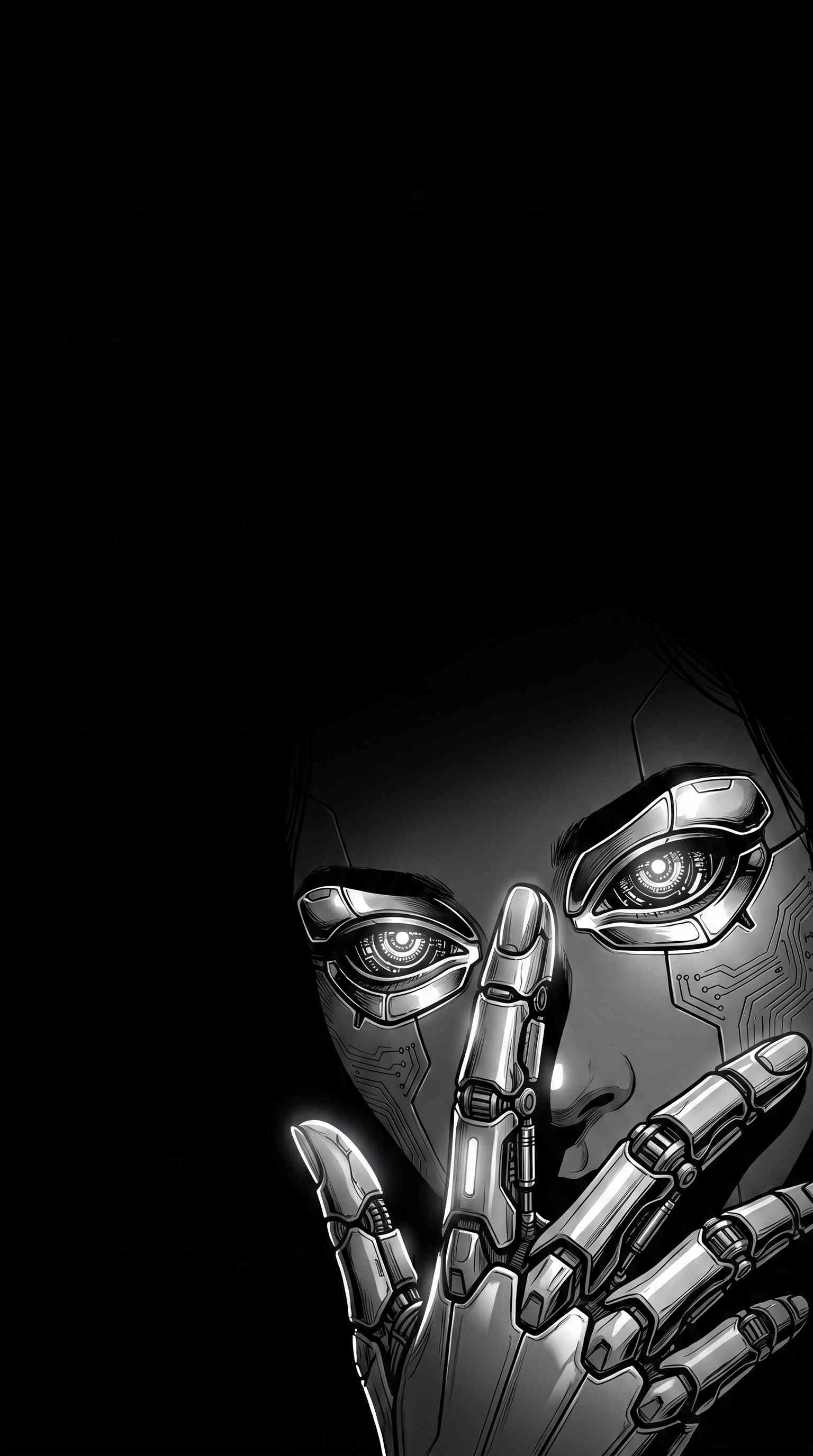 Cyborg Woman Android - 4K Wallpaper