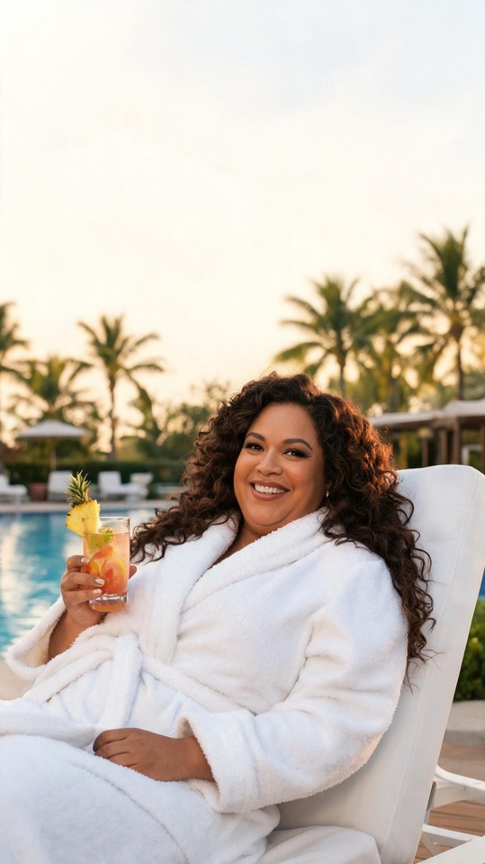 Michelle Buteau Relaxing Spa Day - 4K Wallpaper