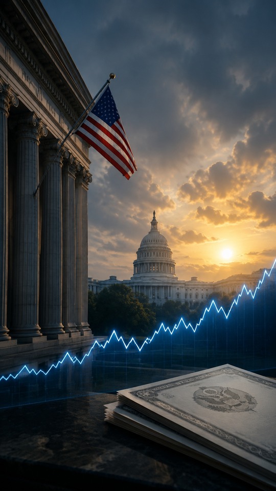 10 Year Treasury Yield Financial Chart - 4K Wallpaper