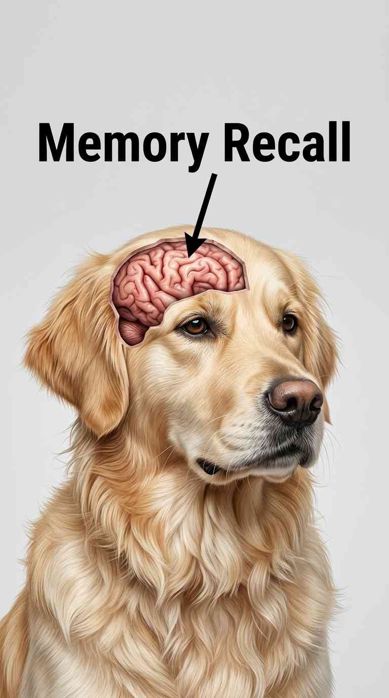 Golden Retriever Brain Memory - 4K Wallpaper