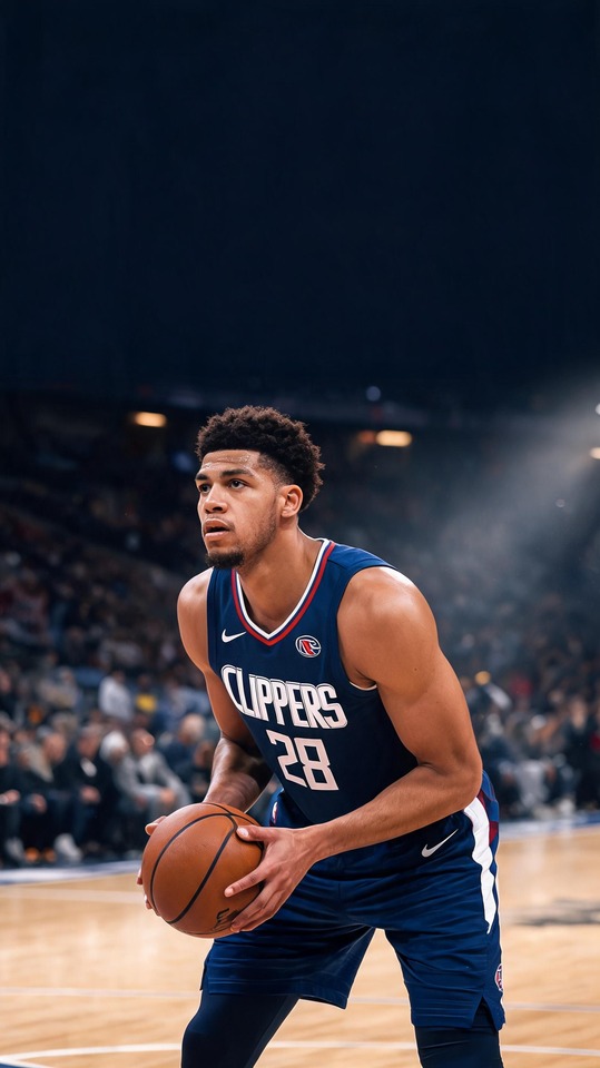 Rui Hachimura LA Clippers - 4K Phone Wallpaper