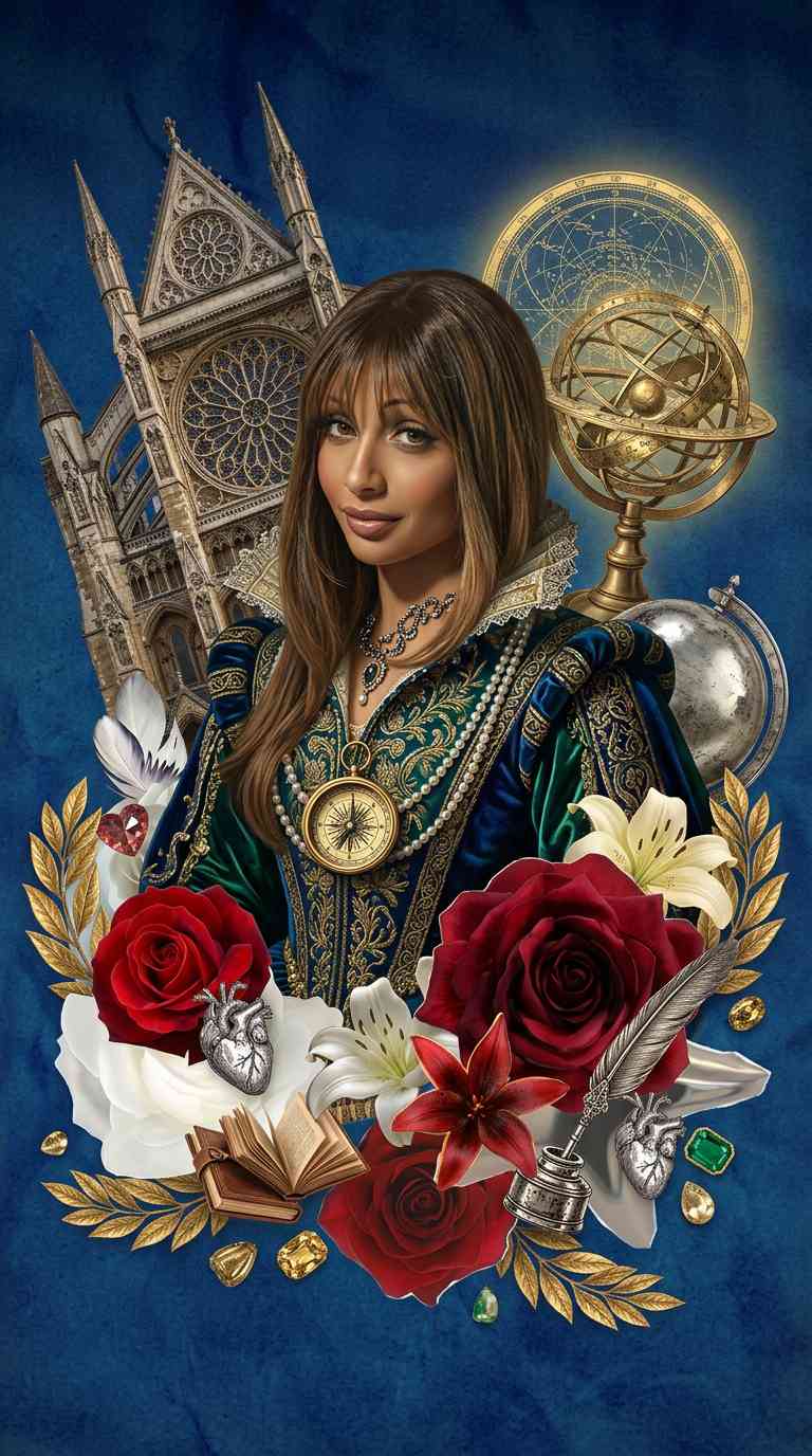 Royal Renaissance Woman Portrait - 4K Mobile Wallpaper