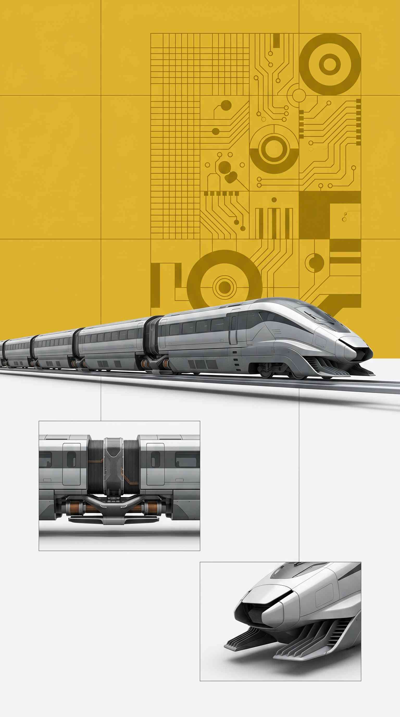 Futuristic High-Speed Train - 4K Background