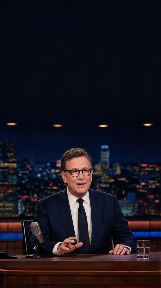 Colbert Inspired Talk Show Host - 4K Wallpaper