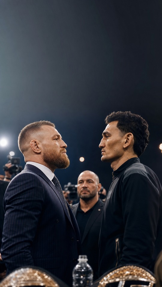 UFC 329: McGregor vs Holloway 2 Faceoff - 4K Wallpaper