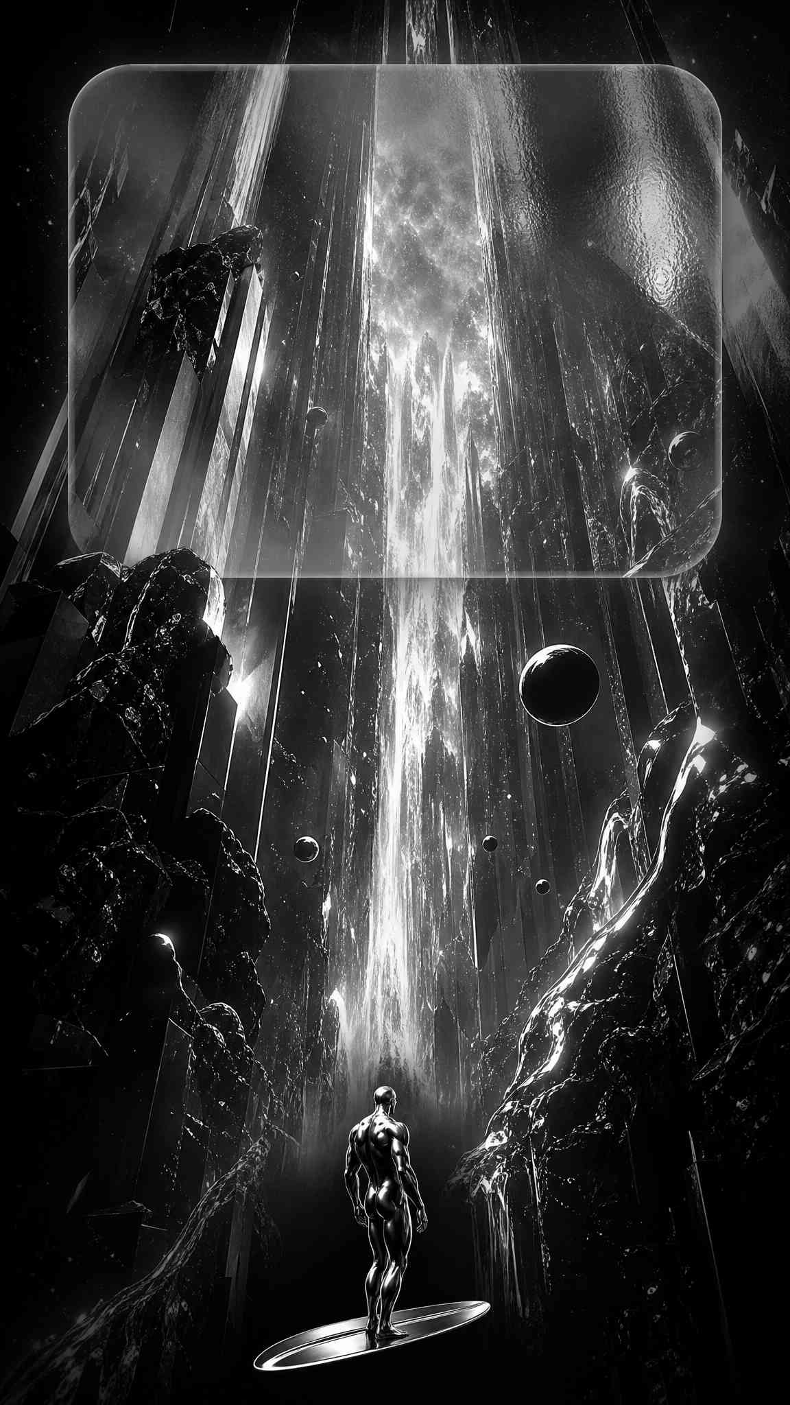 Silver Surfer Cosmic Void - 4K Mobile Background