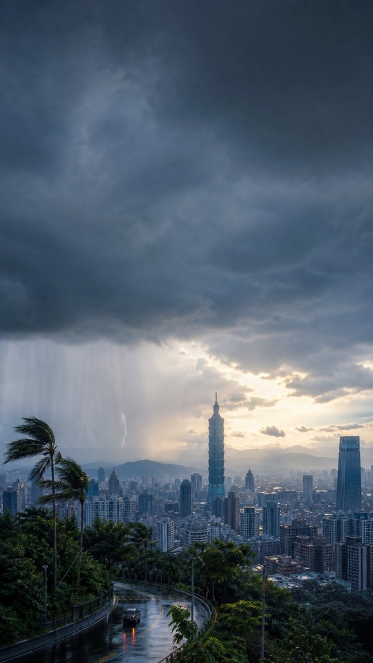 Weather Stormy Cityscape - 4K Wallpaper