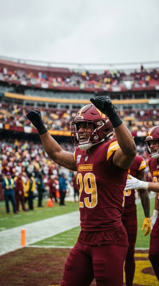 Rasul Douglas Washington Commanders - Fondo 4K NFL