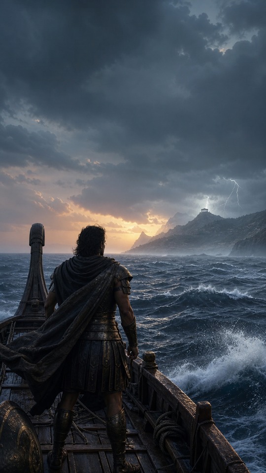 The Odyssey Movie Odysseus Scene - 4K Wallpaper