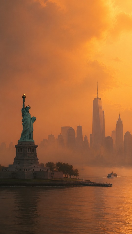 Telemundo New York Wildfire Smoke - 4K Phone Wallpaper