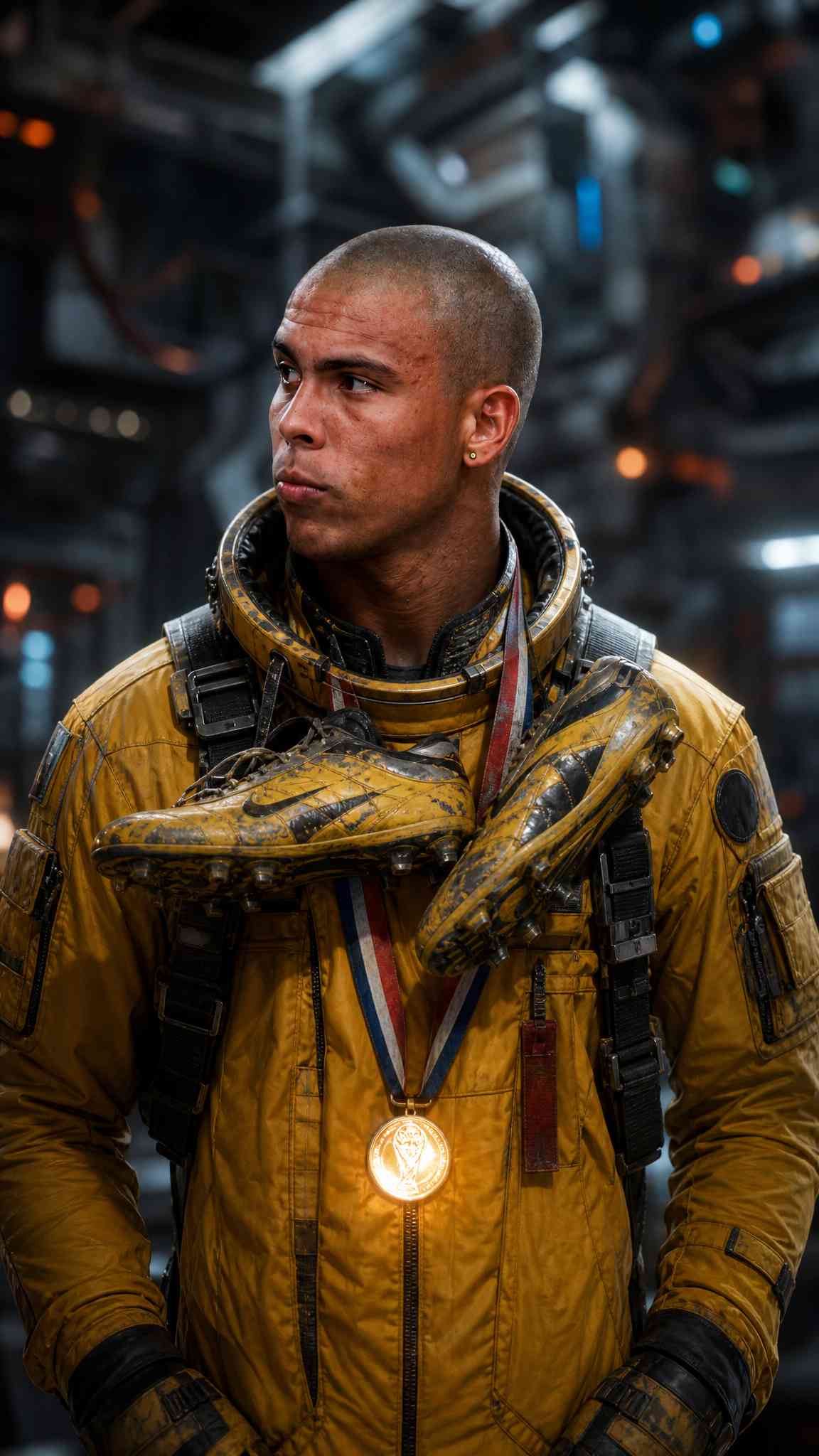 Ronaldo Nazário R9 Astronaut - 4K Lock Screen