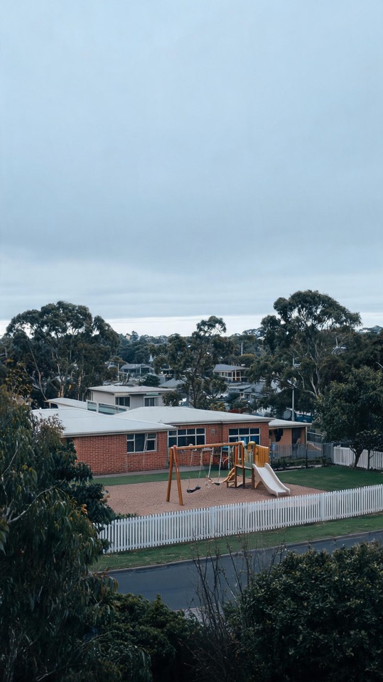 Childcare Center and Suburban Playground - 4K Wallpaper