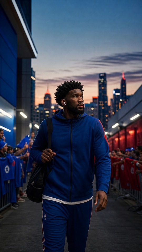 NBA Star Joel Embiid Philadelphia 76ers - 4K Lock Screen