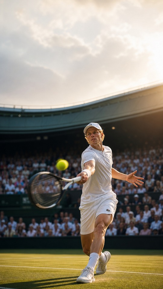 Jannik Sinner 4K Wallpaper - Wimbledon Tennis Background