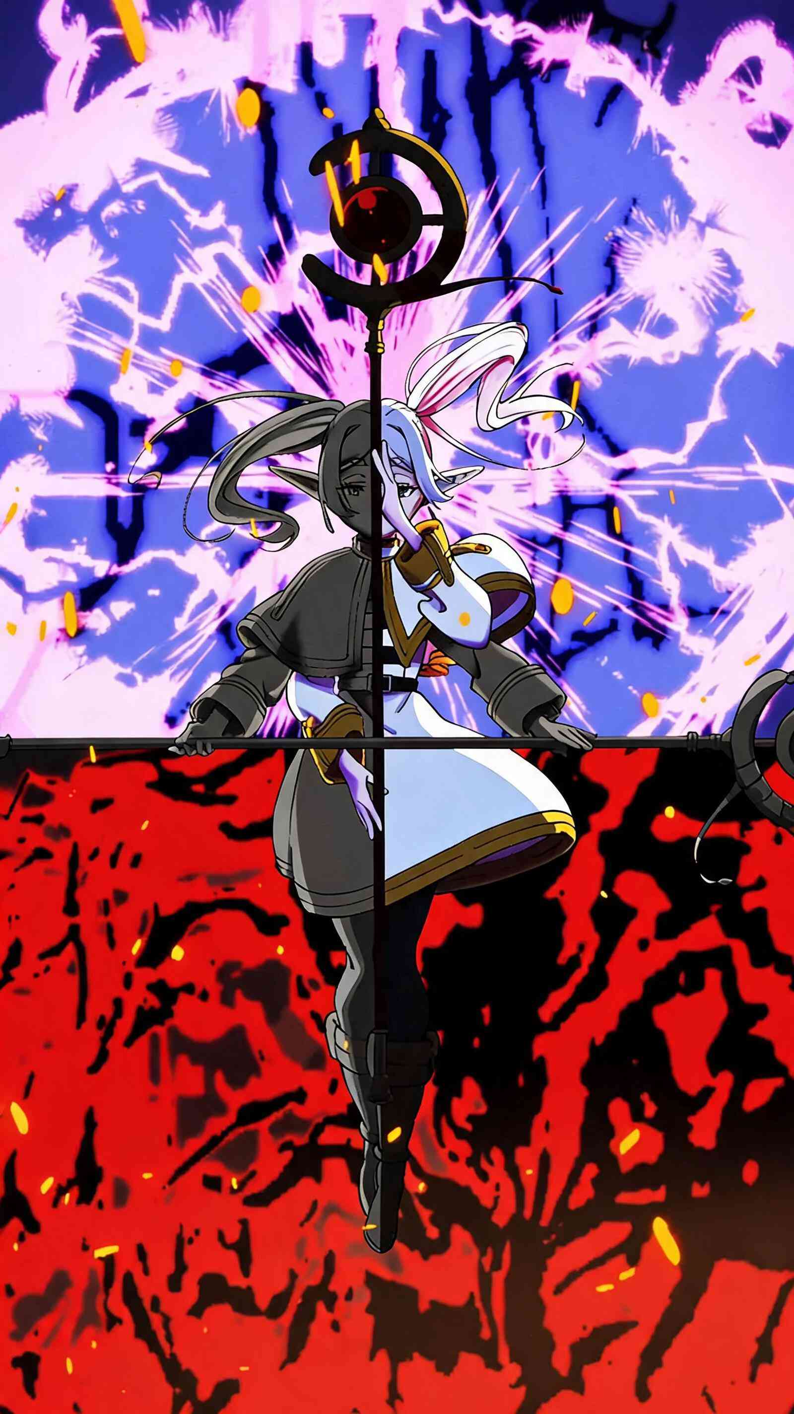 Frieren Anime 4K Handy Wallpaper