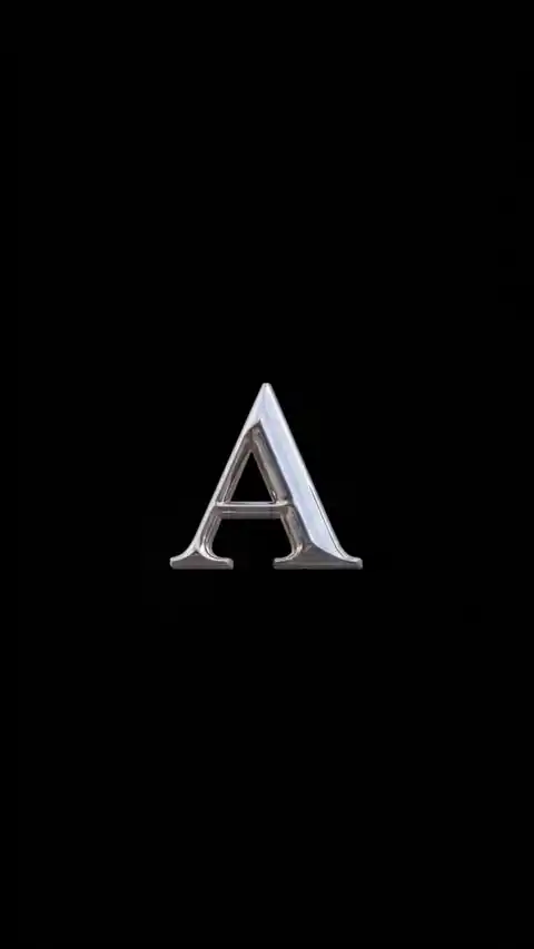 Metallic Letter A 3D - Live Wallpaper