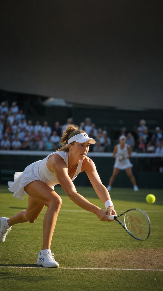 Elise Mertens en Acción - Fondo 4K Wimbledon