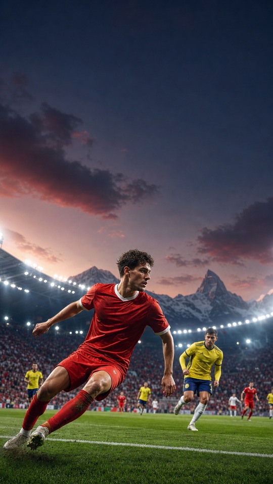 Schweiz Fußball Action - 4K Hintergrundbild