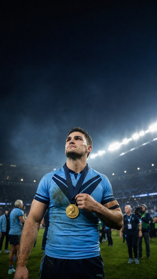 Nathan Cleary Wally Lewis Medal - 4K State of Origin Wallpaper