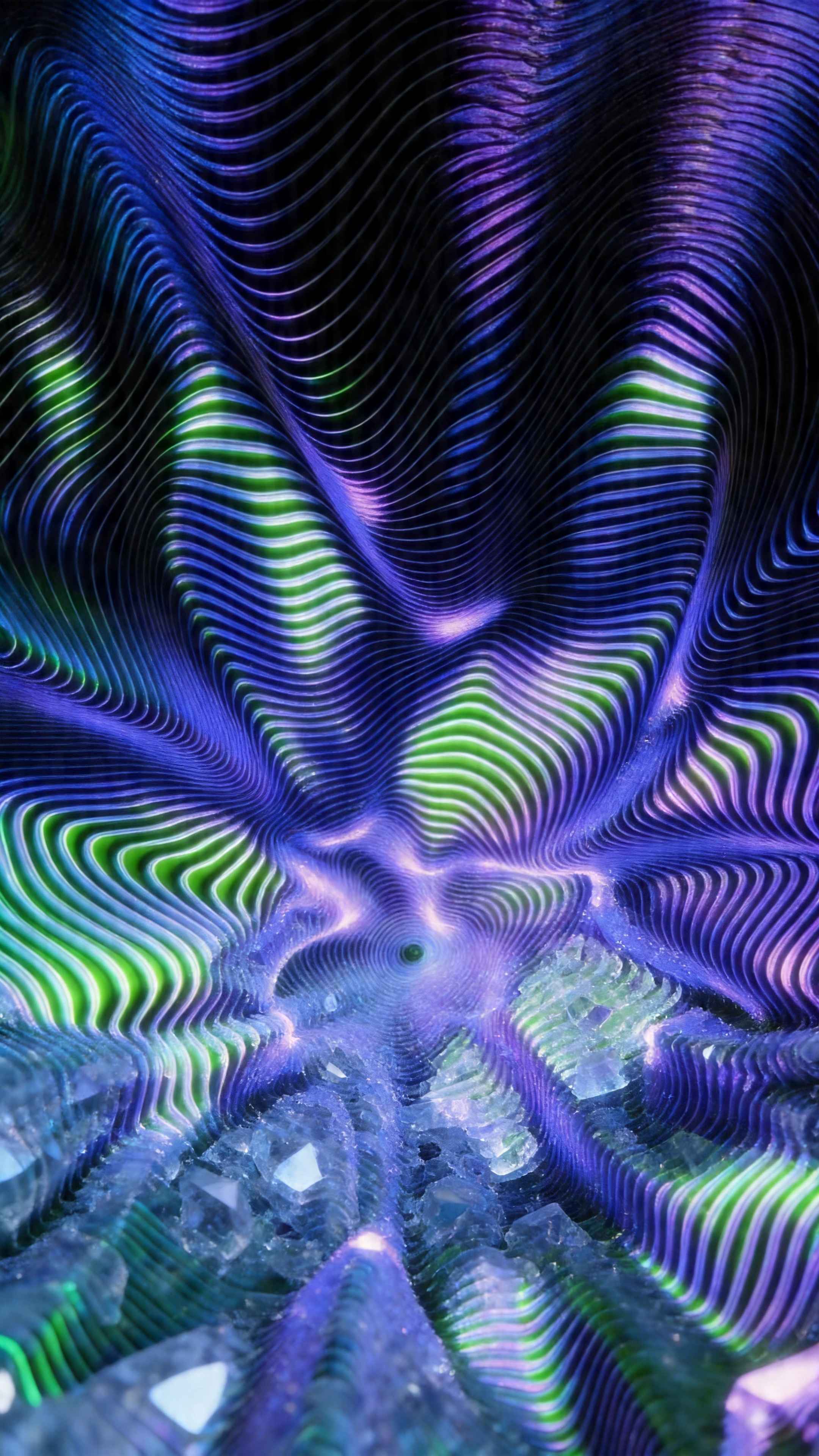 Abstract 3D Wavy Topography - 4K Wallpapers