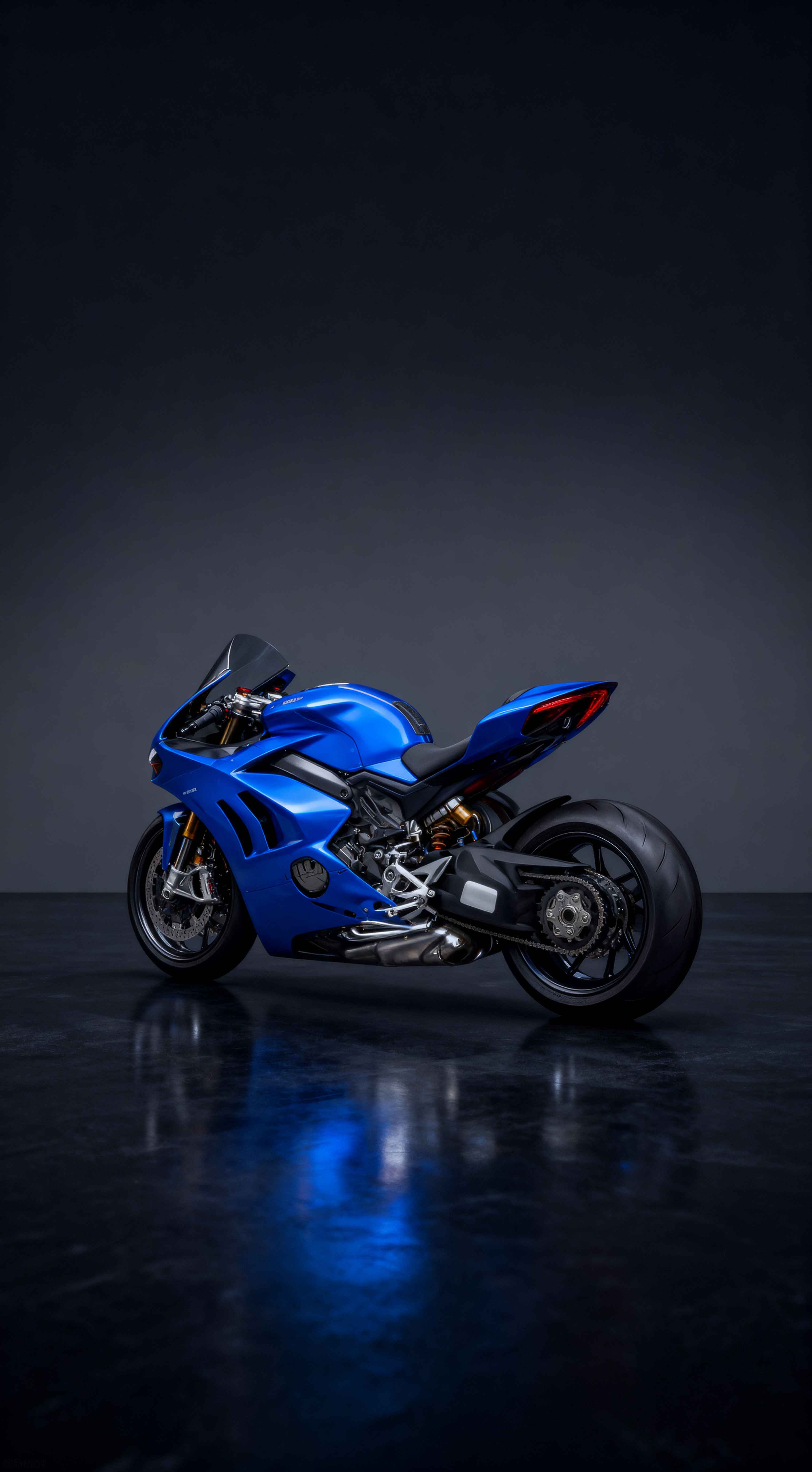 Blaues Superbike - 4K Hintergrundbilder & Wallpaper