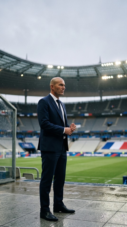 Zidane Frankreich Trainer Konzept - 4K Hintergrundbild
