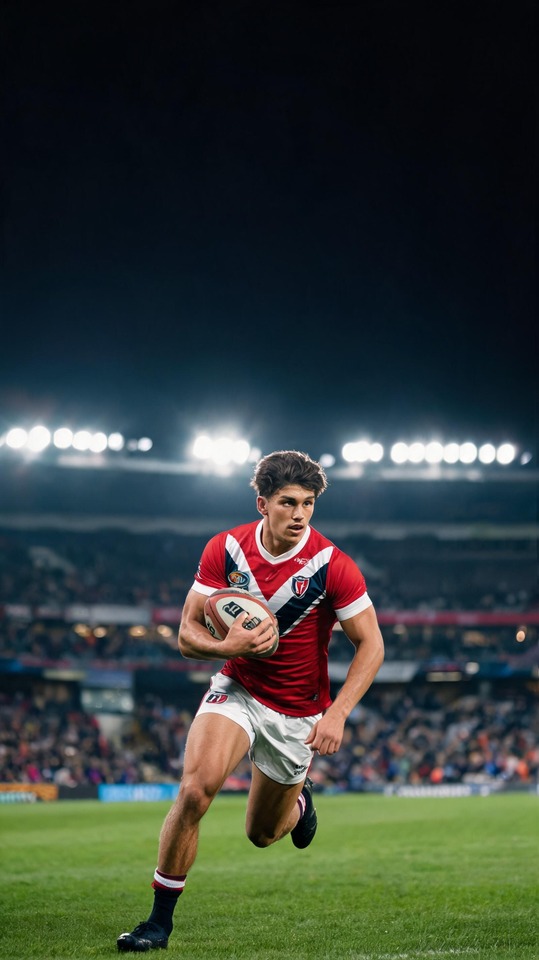 Mark Nawaqanitawase Sydney Roosters - 4K Action Wallpaper
