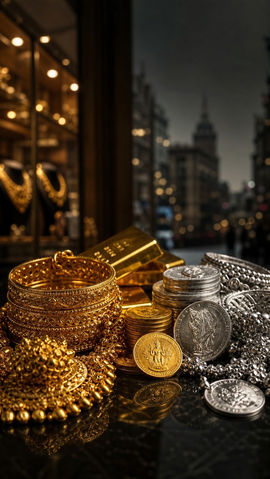Chandi Silver & Gold Wealth - 4K Wallpaper