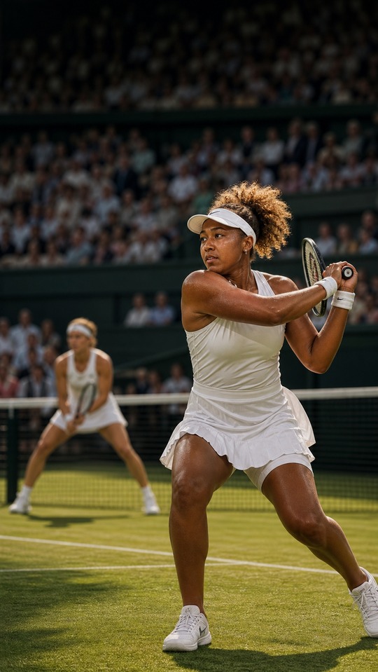 Naomi Osaka Wimbledon Tennis - 4K Phone Background