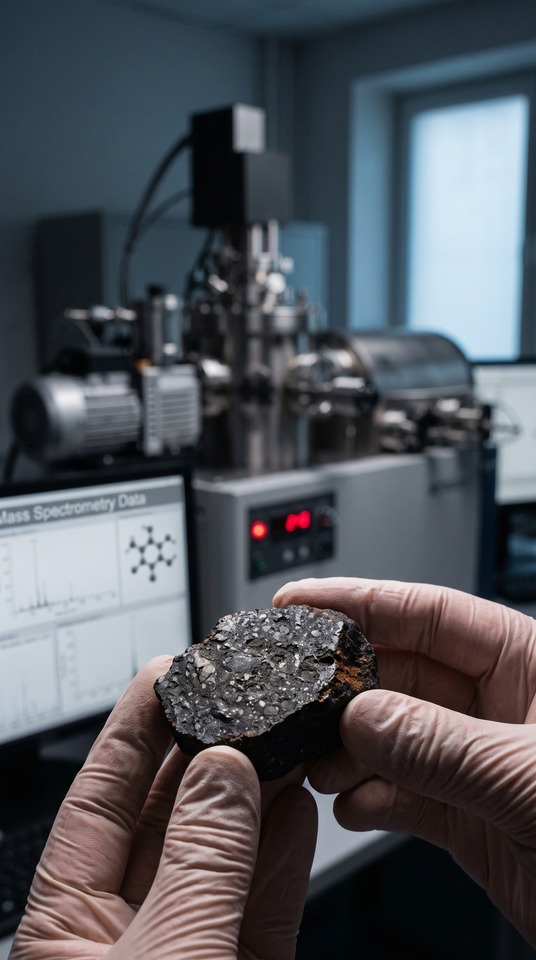 Interstellar Meteorite Analysis - 4K Wallpaper