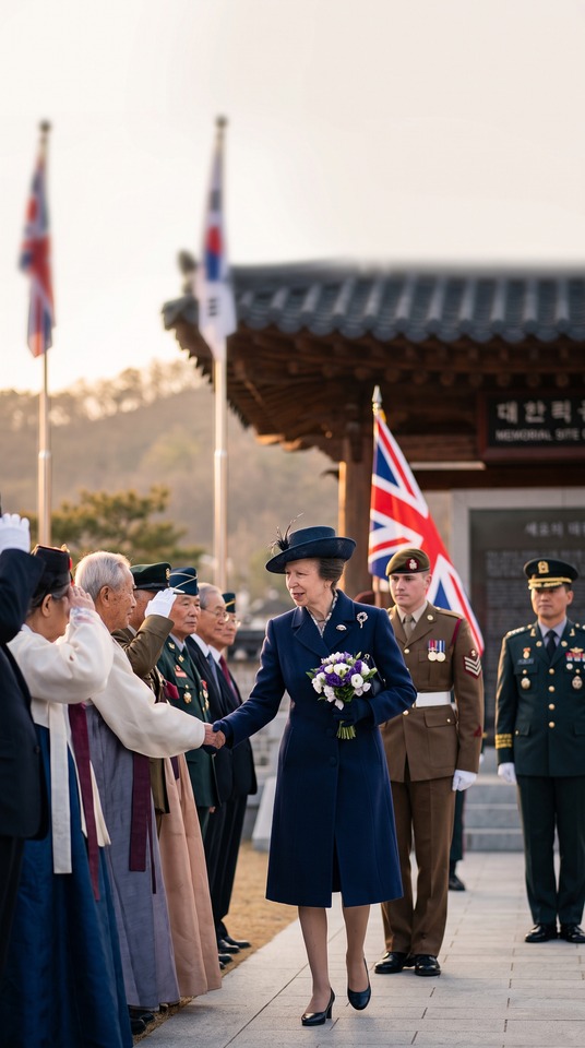 Princess Anne South Korea Tour - 4K Background