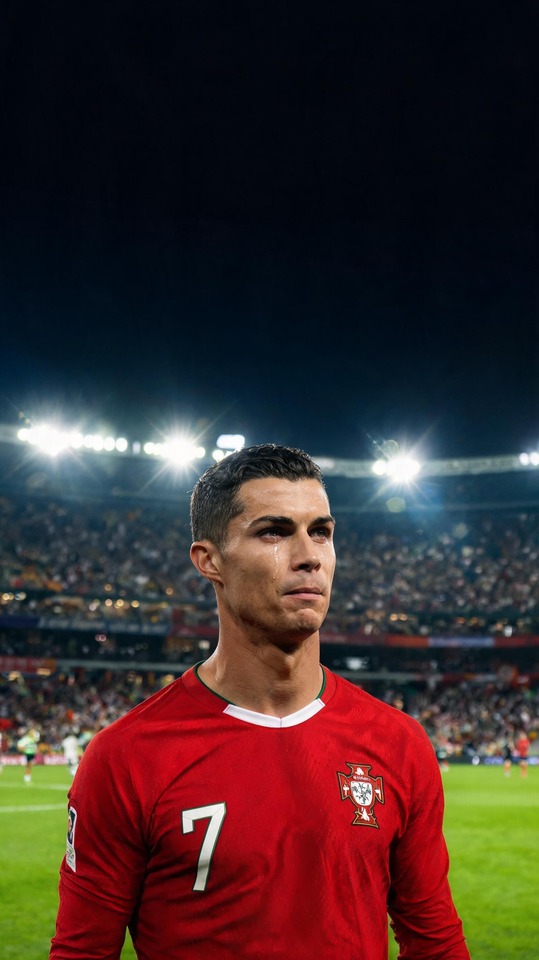 Abola Cristiano Ronaldo Portugal Tears - 4K Phone Wallpaper