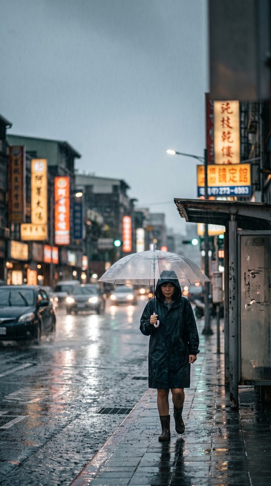 Météo Demain - Ville Sous la Pluie 4K
