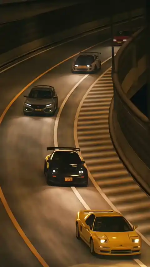 JDM Night Highway Racing - 4K Video Wallpaper