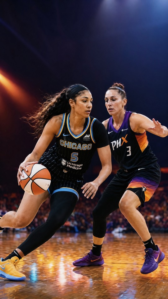 Sky vs Mercury WNBA Matchup - 4K Phone Background