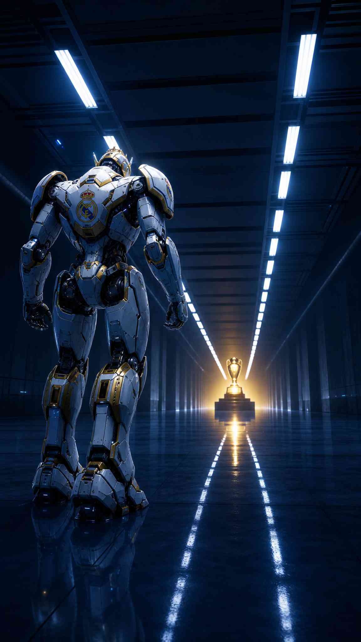 Real Madrid Futuristic Mecha - 4K Background
