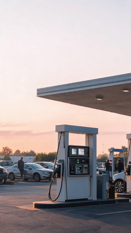 PPI Gasoline Station Aesthetic - 4K Phone Wallpaper