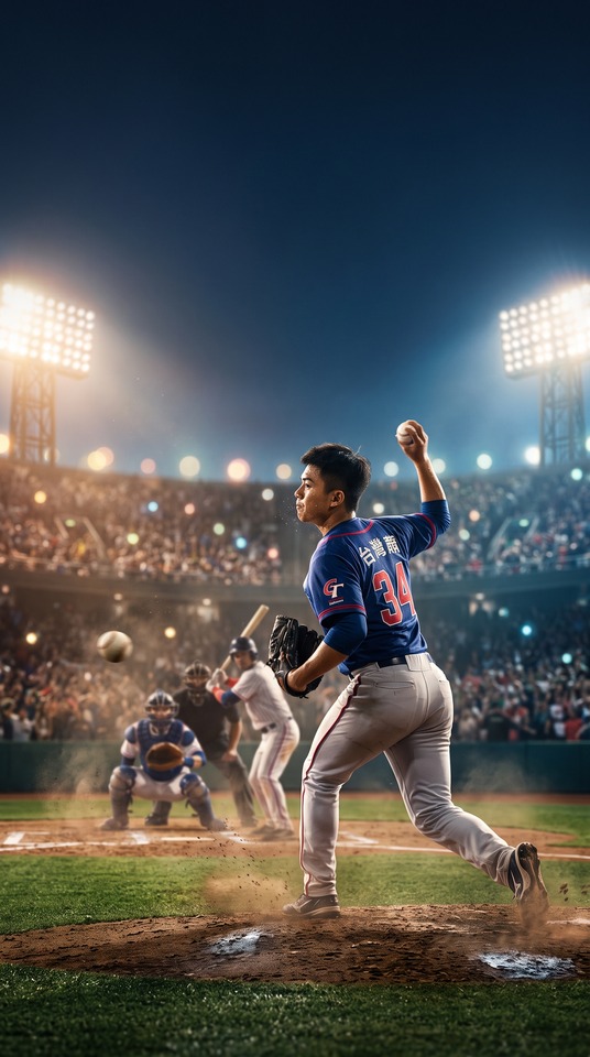 Taiwan Baseball National Team Pitcher - 4K Wallpaper