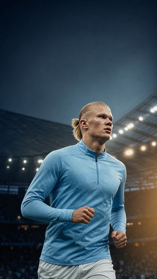 Erling Haaland Cinematic Realistic 4K Wallpaper
