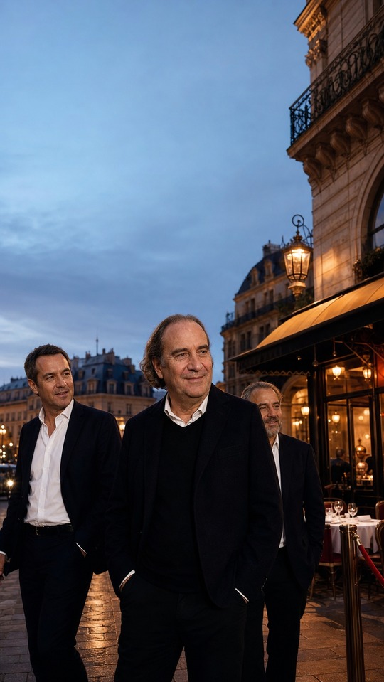 Xavier Niel Business-Trio in Paris - 4K Wallpaper