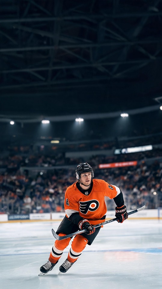 Trevor Zegras Philadelphia Flyers - 4K Hockey Wallpaper