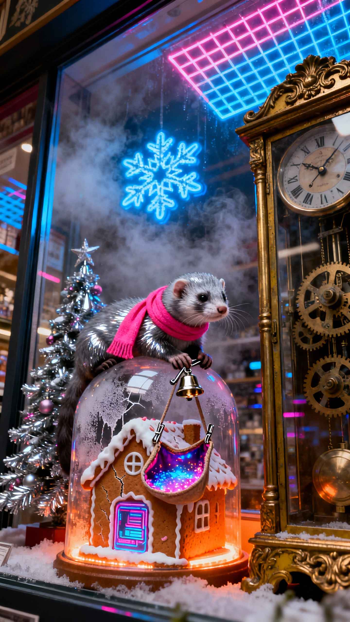 Hurón Navideño Festivo - Fondos de Pantalla 4K