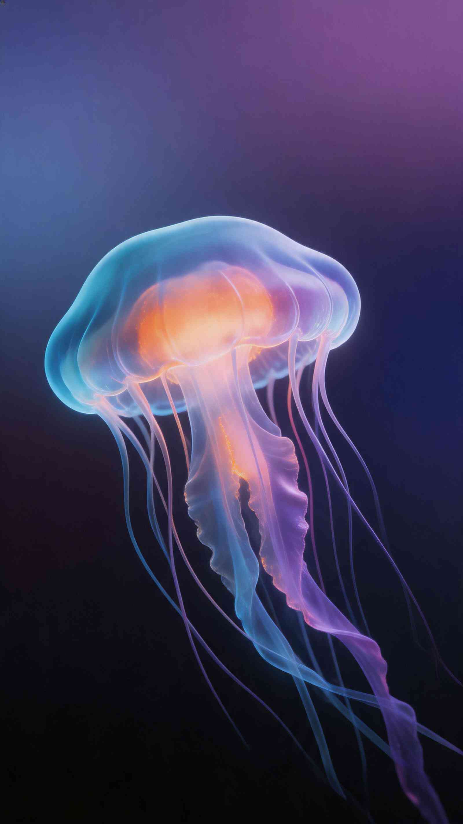 Bioluminescent Jellyfish Art - 4K Wallpaper