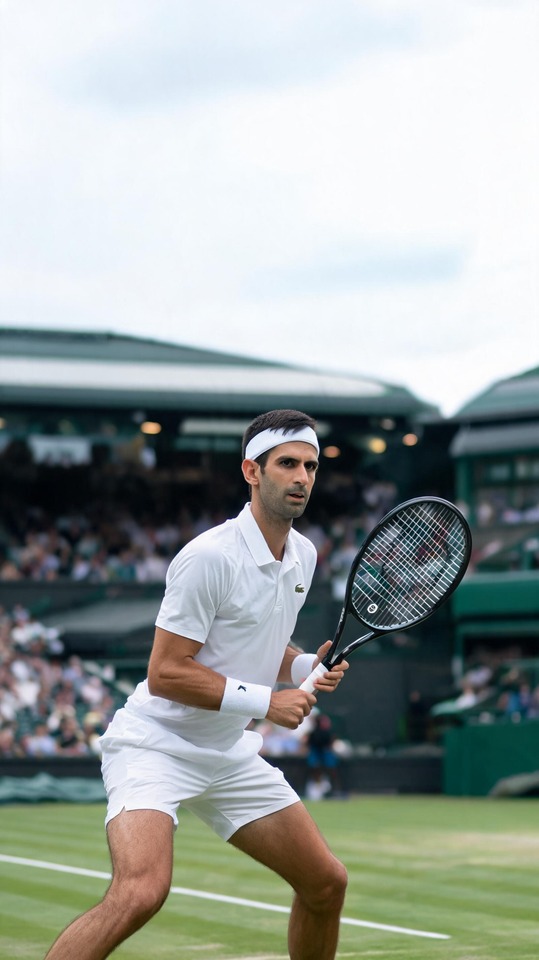 Novak Djokovic Wimbledon - 4K Phone Wallpaper