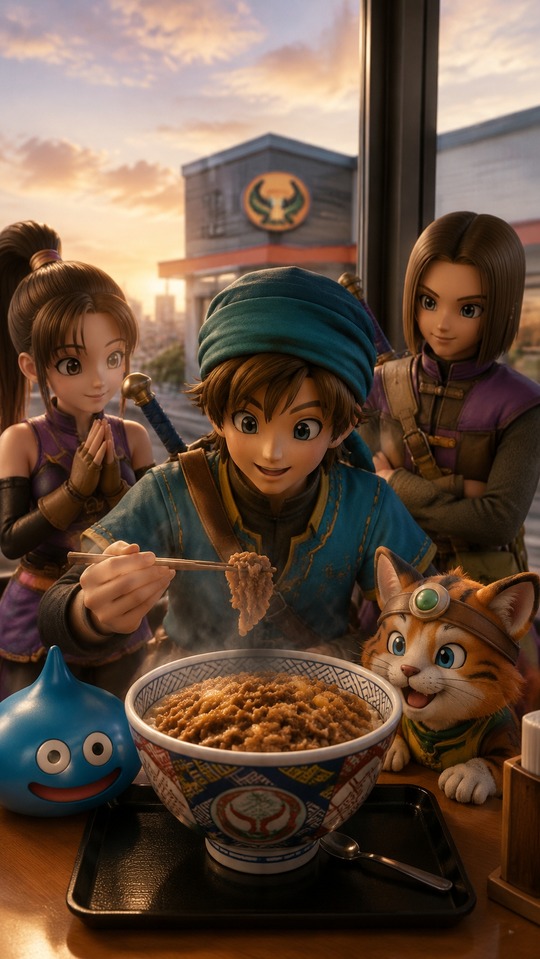Dragon Quest Walk Yoshinoya Collaboration - 4K Wallpaper