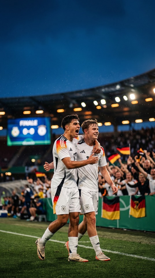 U 19 Fußball Europameisterschaft - Deutschland Finale 4K